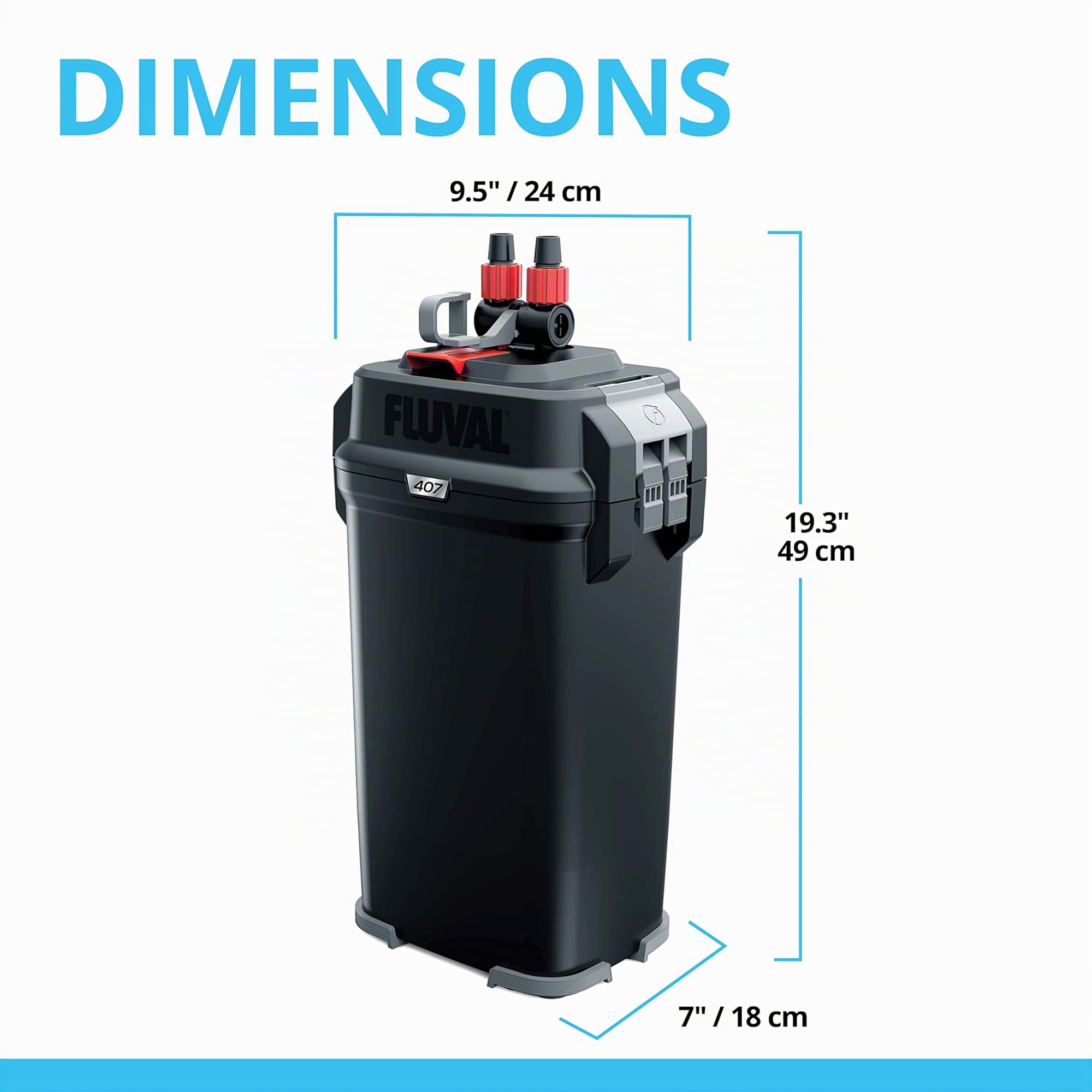 Fluval 407 Filtre extérieur pour Aquariophilie