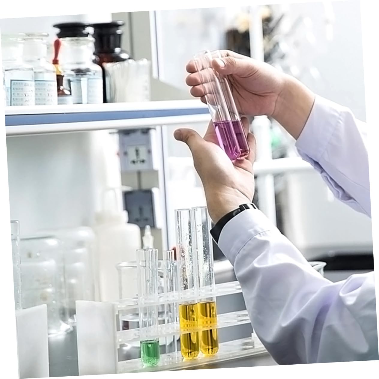 20 Provette in Trasparente Provette Di Conservazione Fiale Di Esperimenti Scientifici Da 25 Ml Riutilizzabili E Sicure