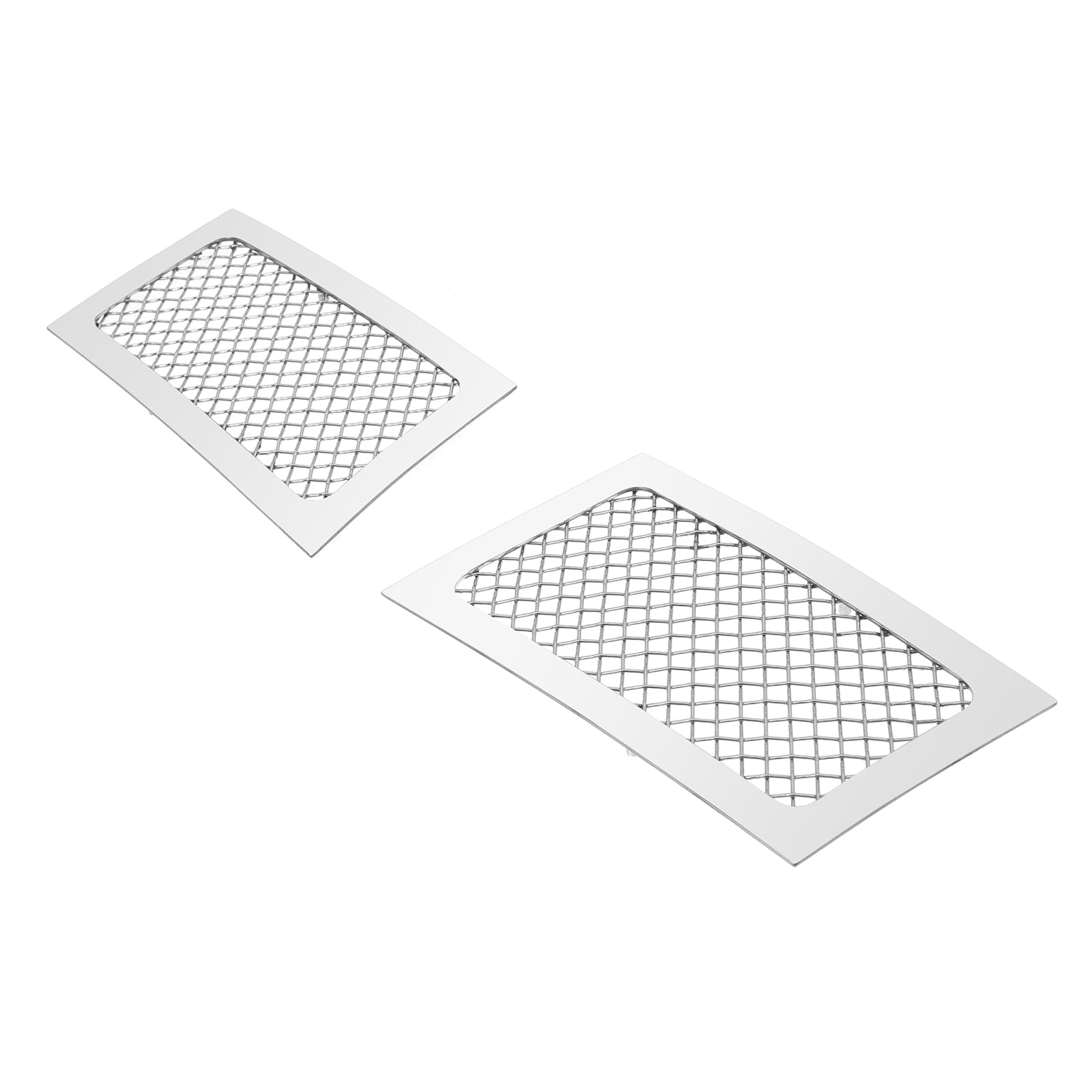 APS Compatible with Cadillac Escalade 2007-2014 Tow Hook Stainless Steel Chrome Mesh Front Grill Grille Insert A76482T