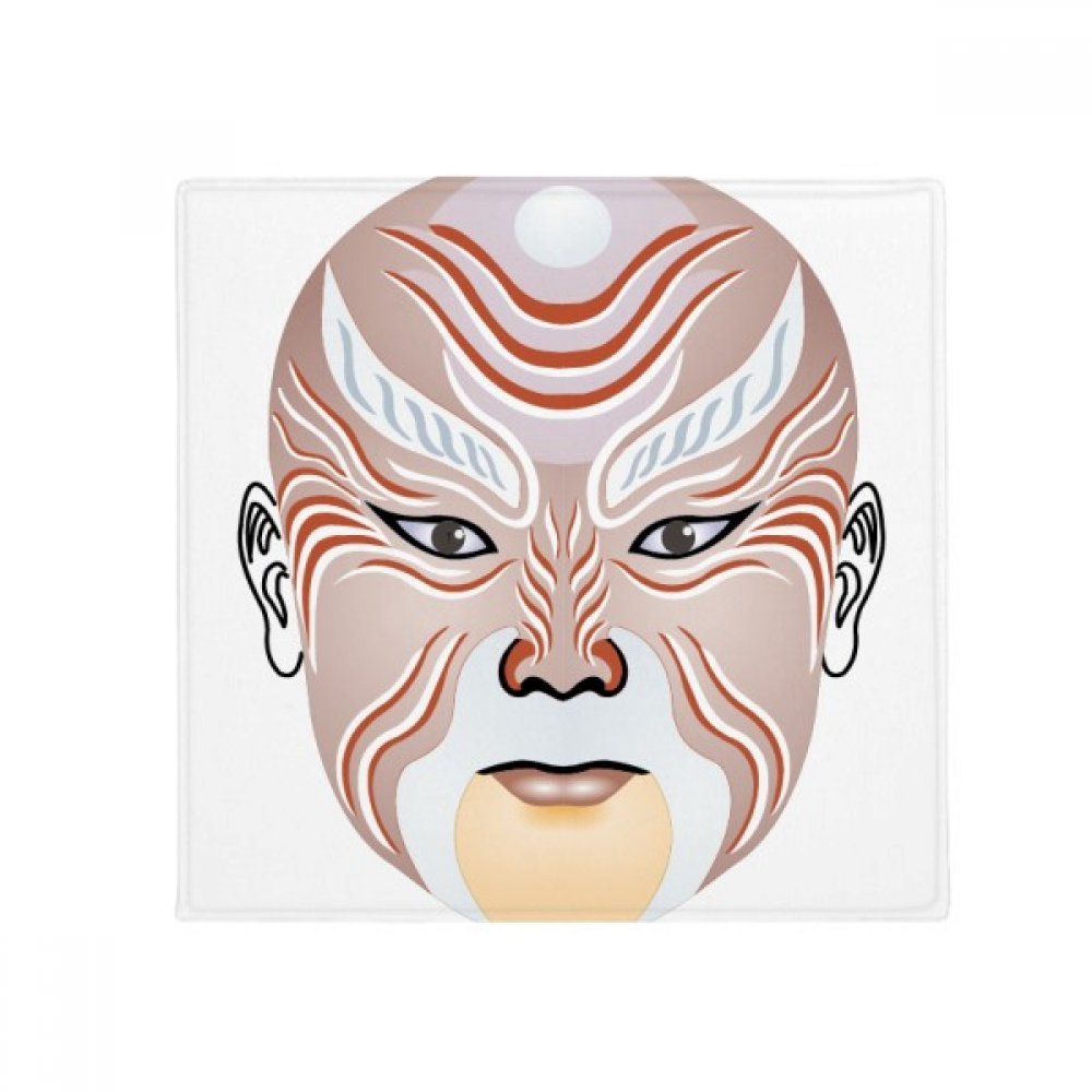 Tapis Opéra de Pékin masque coloré 50x50 cm antidérapant pour cuisine et entrée