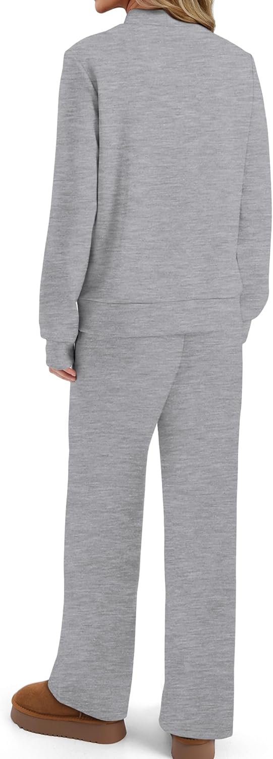 Sampeel Two Piece Sets for Women Mock Neck Matching Sets Loungewear Fall Clothes Travel Outfits Fashion 2025 XS-2XL - Image 5