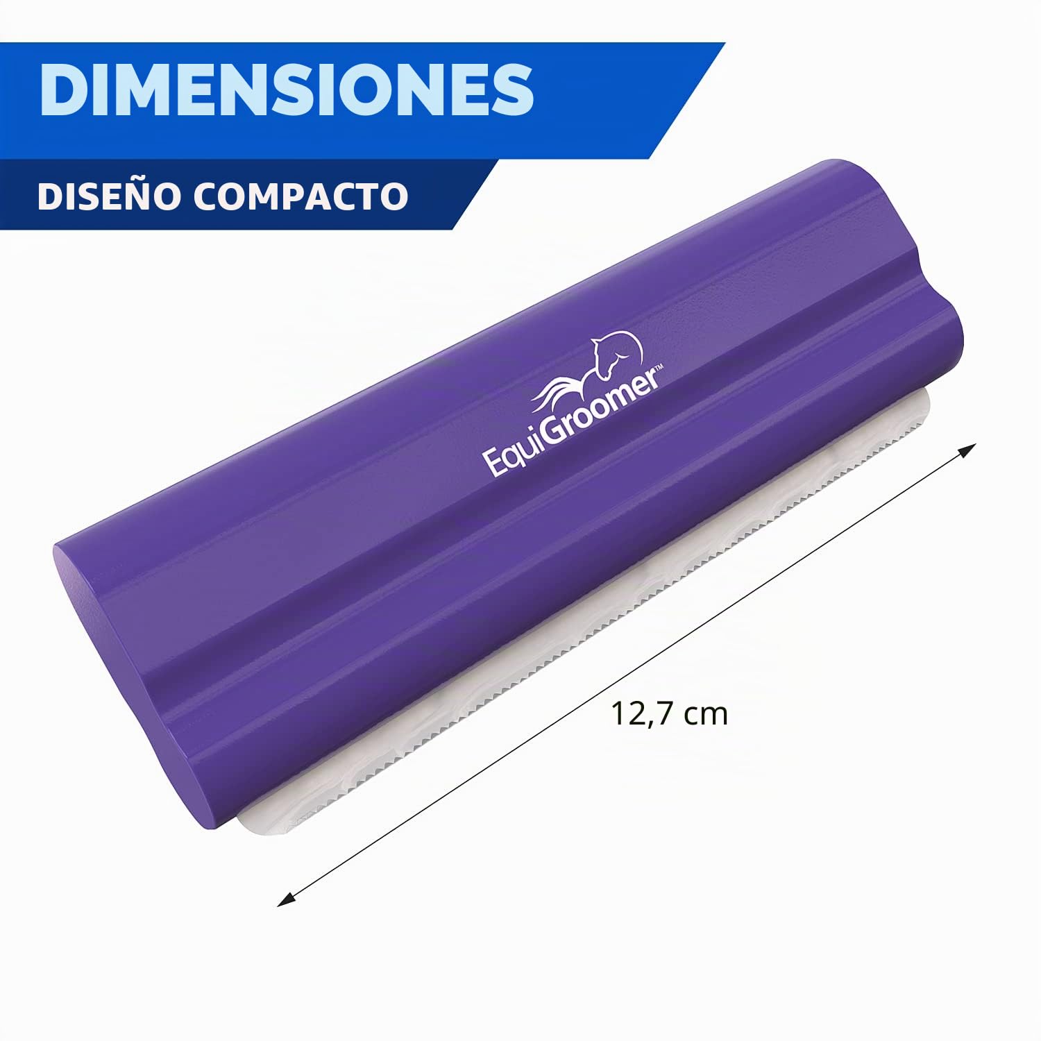 EquiGroomer Cepillo para Perros y Gatos 12,7 cm Morado
