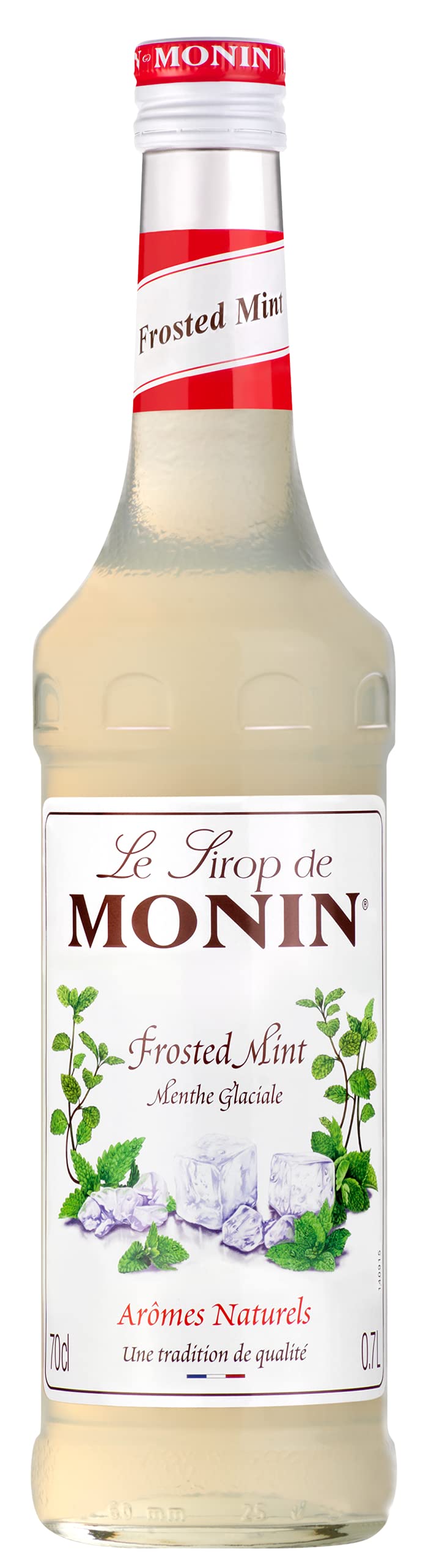 MONIN Premium Frosted Mint syrup 700ml for Coffee and Cocktails. Vegan-Friendly, Allergen-Free, 100% Natural Flavours and Colourings