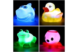 Can Flashing Colourful Light Big Style 4 Pack Floating Light Up Bath Toy