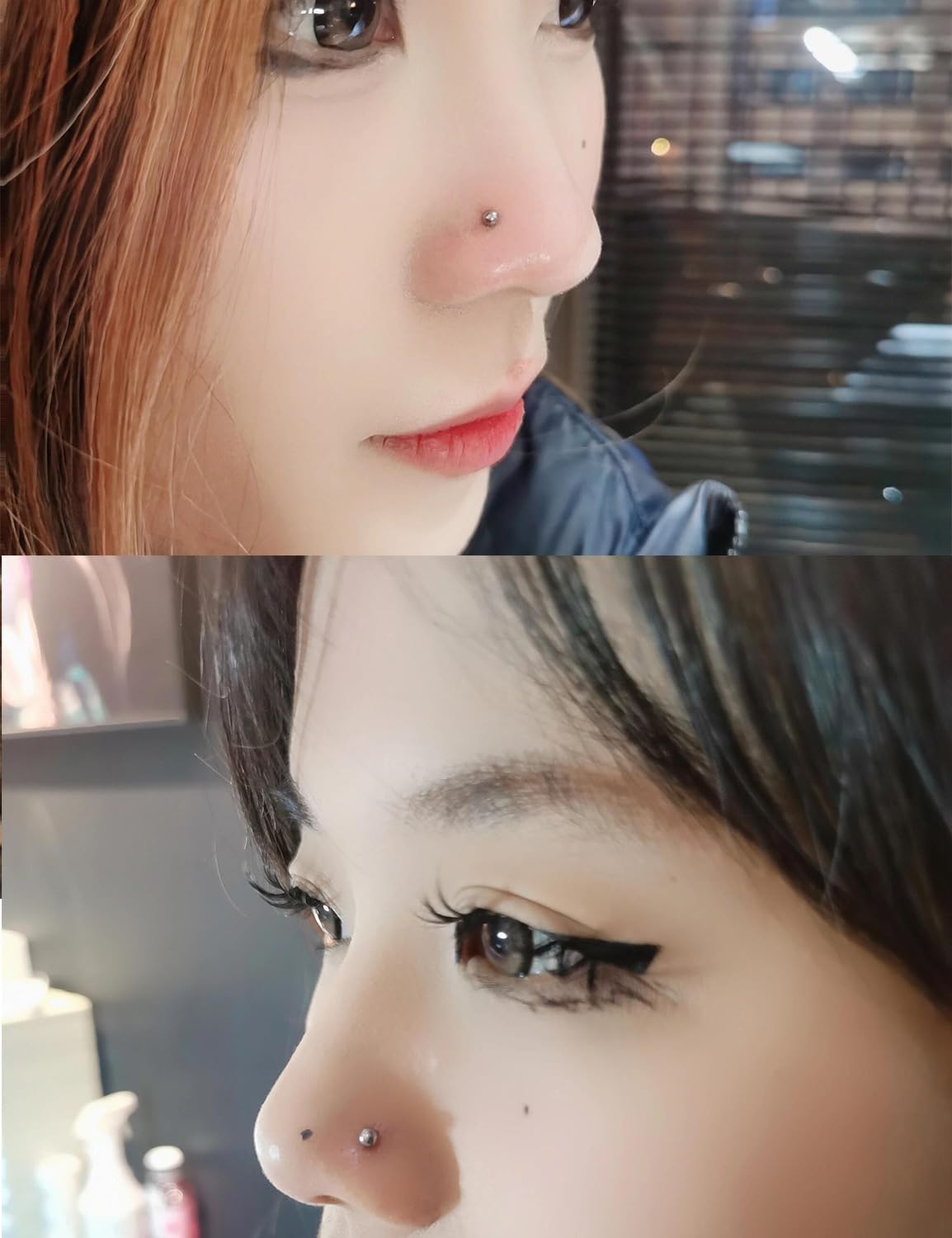 Yaalozei 20G 16G 14G 12G Lip Labret Monroe Medusa Ring Studs 316L Surgical Steel Tragus Helix Cartilage Earring Tongue Cheek Dimple Piercings Jewelry Bar Length 6mm 8mm 10mm 12mm 14mm 16mm 19mm 18PCS - Image 5