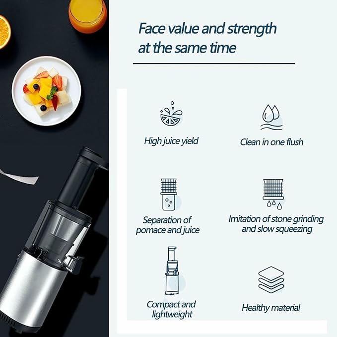 Extractor de Jugos Prensado en Frío Lento Masticador Portátil Separación de Pulpa miniatura 2