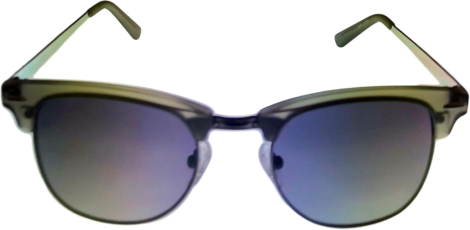 Kenneth Cole REACTION Mens Square Matte Crystal Grey Metal Sunglass KC1330. 20B