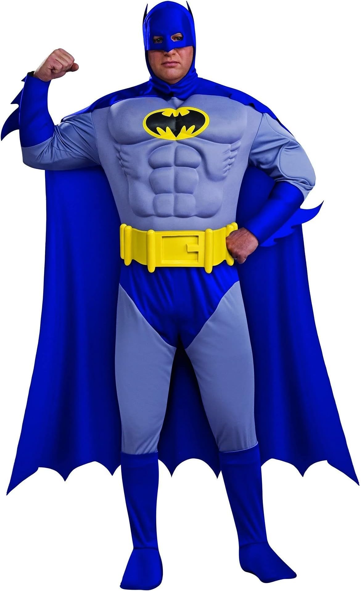 Rubie's Men's Bold and The Brave, Muscle Chest Batman, Adult Plus Size