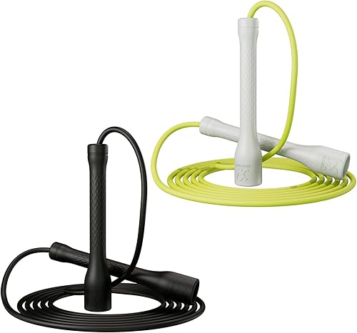 Cuerda de saltar de entrenamiento, cuerda de salto de PVC de 0.197 in, longitud ajustable con asas inastillables, ideal para principiantes y atletas