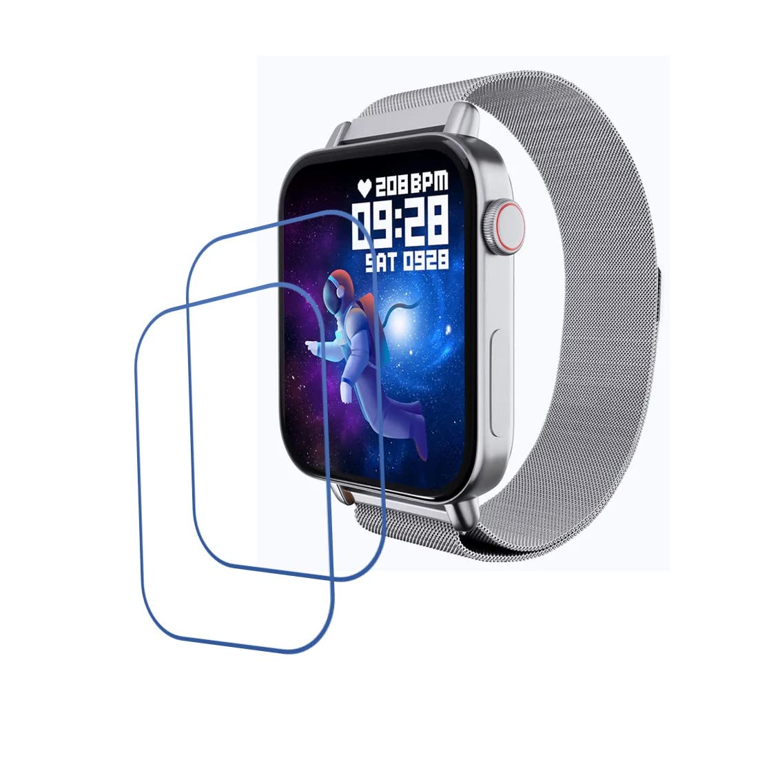 DVTECH (Pack of 02 Flexible Unbreakable Scratch resistance Smartwatch