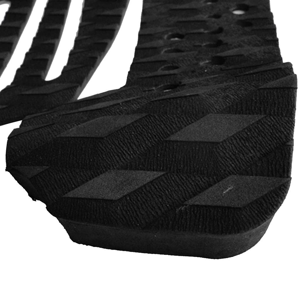 Sharplace 7 Pièces Antidérapantes Black EVA Surfboard Surf Traction Pad Pad Grips Tail Pads