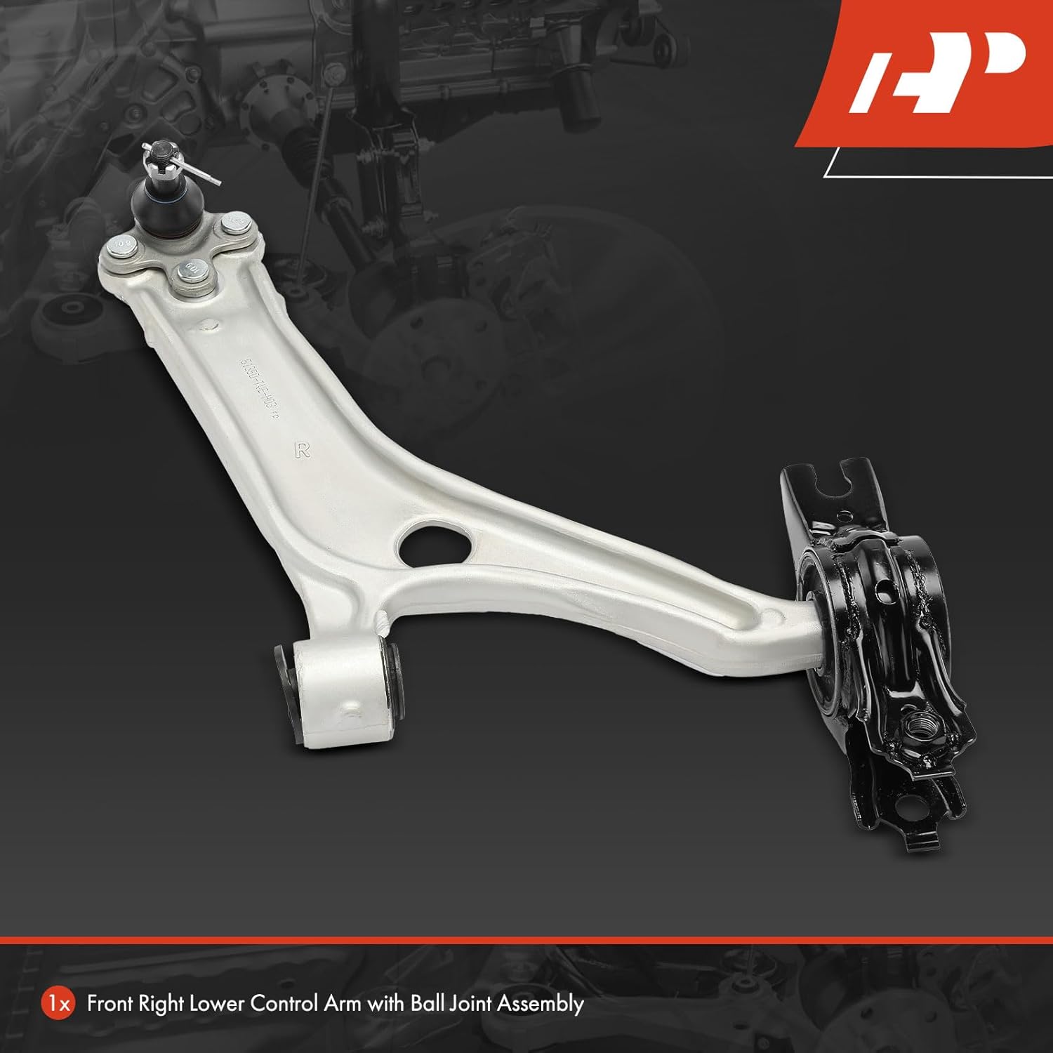 A-Premium Front Right Lower Control Arm, with Ball Joint & Bushing, Compatible with Honda Accord 2018 2019 2020 2021 2022