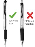Uni-Ball 207 Impact Stick Pen Refills (Non-Retractable), 1.0mm Bold Point, Black Ink, 6 Pack – view 2