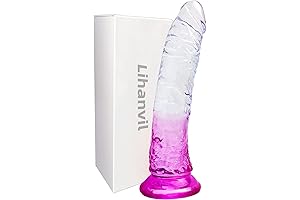 Realistic Dildo 8.66" Purple Dildo with Strong Suction Cup for Women