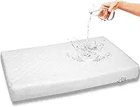 Colchão para berço de bebê (retângulo, 38 x 86 cm, 7,5 cm) para recém-nascidos, confortável, respirável, fácil de limpar, hipoalergênico, à prova d'água, feito nos EUA
