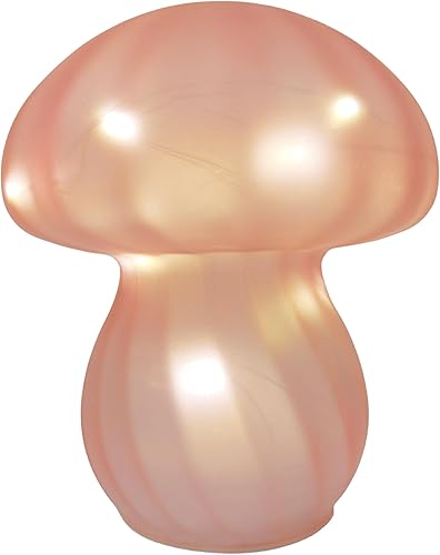 Miniatura 17 de Lámparas de mesa de seta Luces nocturnas Lindas Lámparas de noche de vidrio para mesita de noche Lámparas de escritorio para recámara Sala de estar