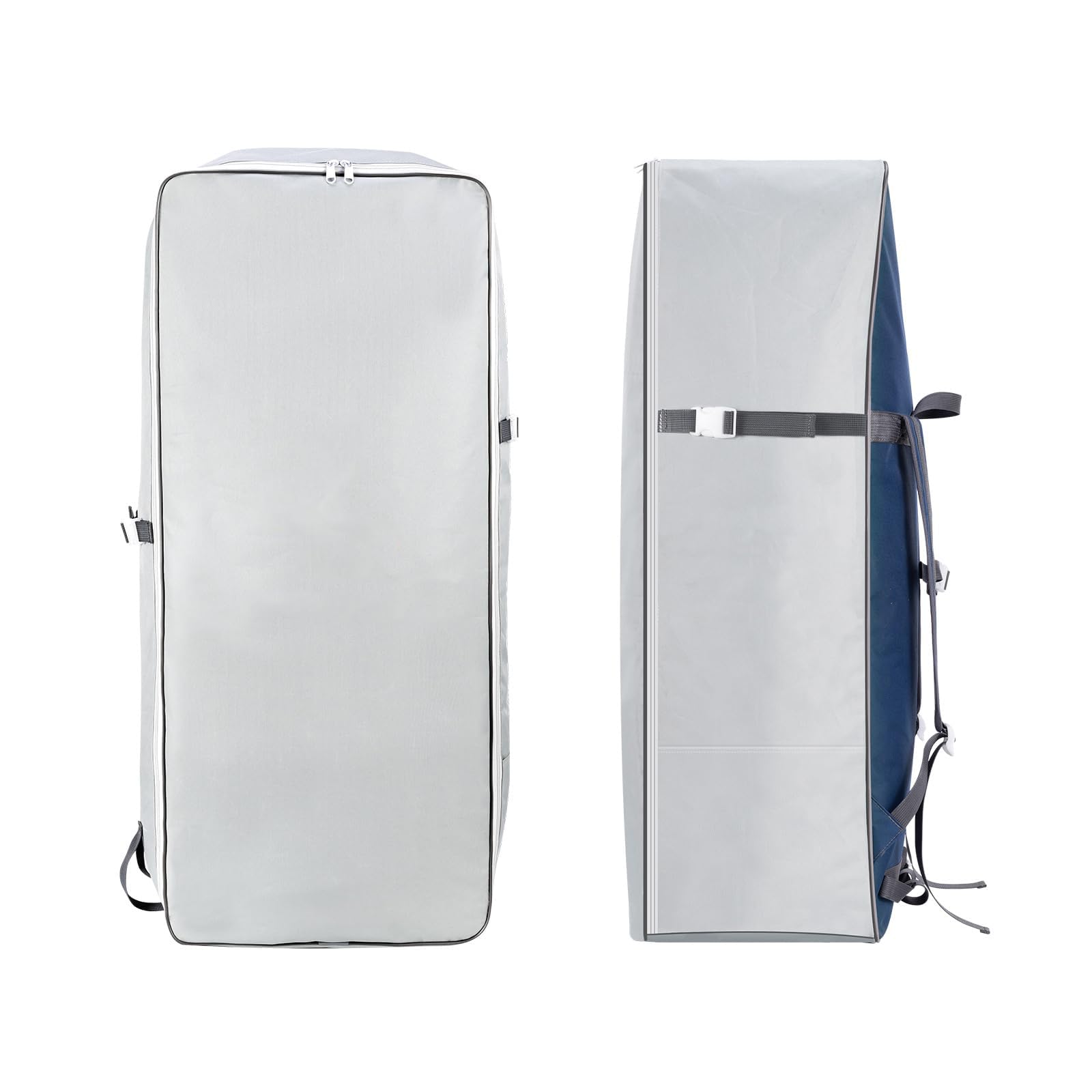 Inflatable Paddle Board Bag, 105L Waterproof Large Capacity Backpack, Portable Oxford Cloth SUP Surfboard Bag for Easy Transport and Storage, Durable and Lightweight (White)