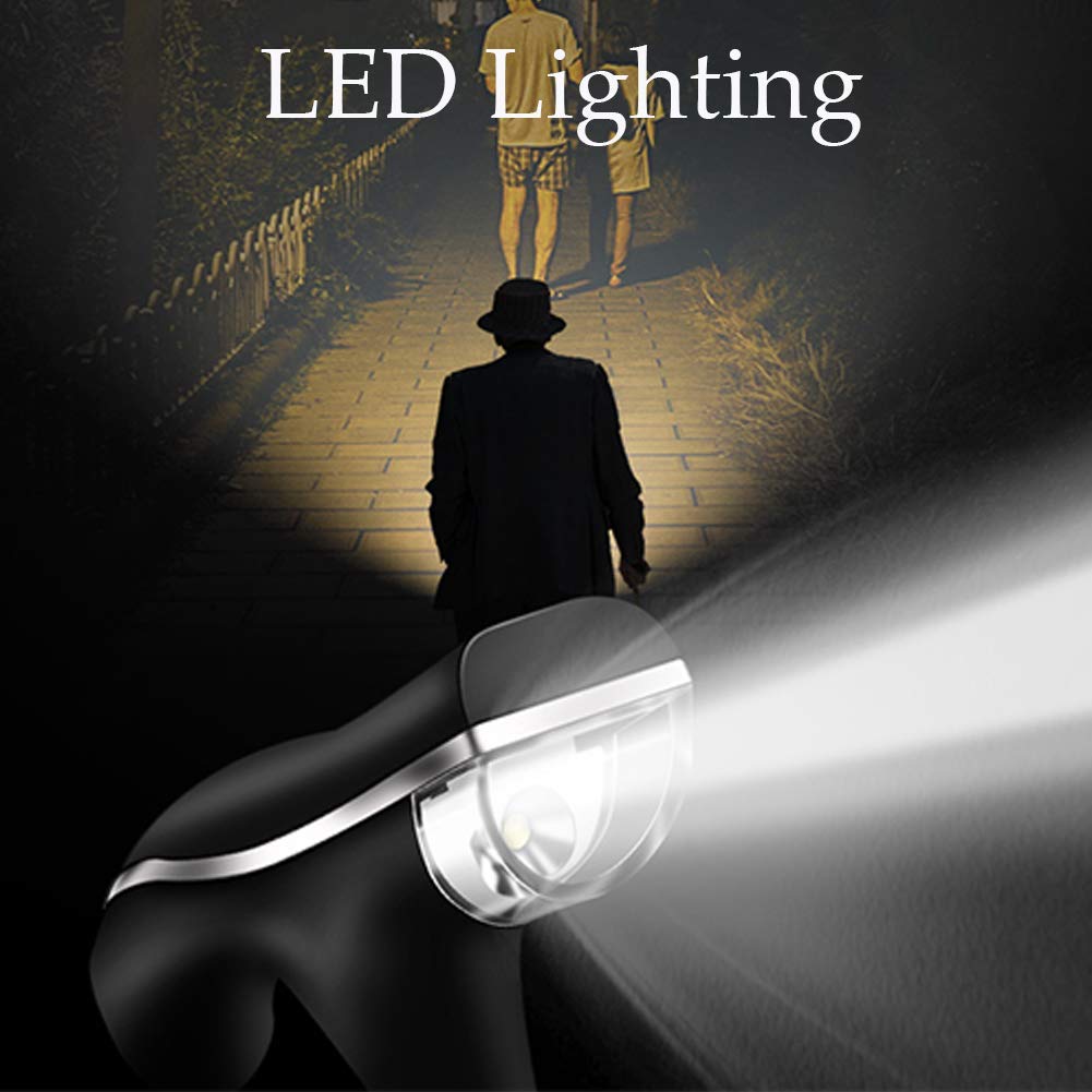 Bastones para Mujer Ligeros con Luz LED con Dispositivo de Alarma y 2 Bases Antideslizantes Interesting