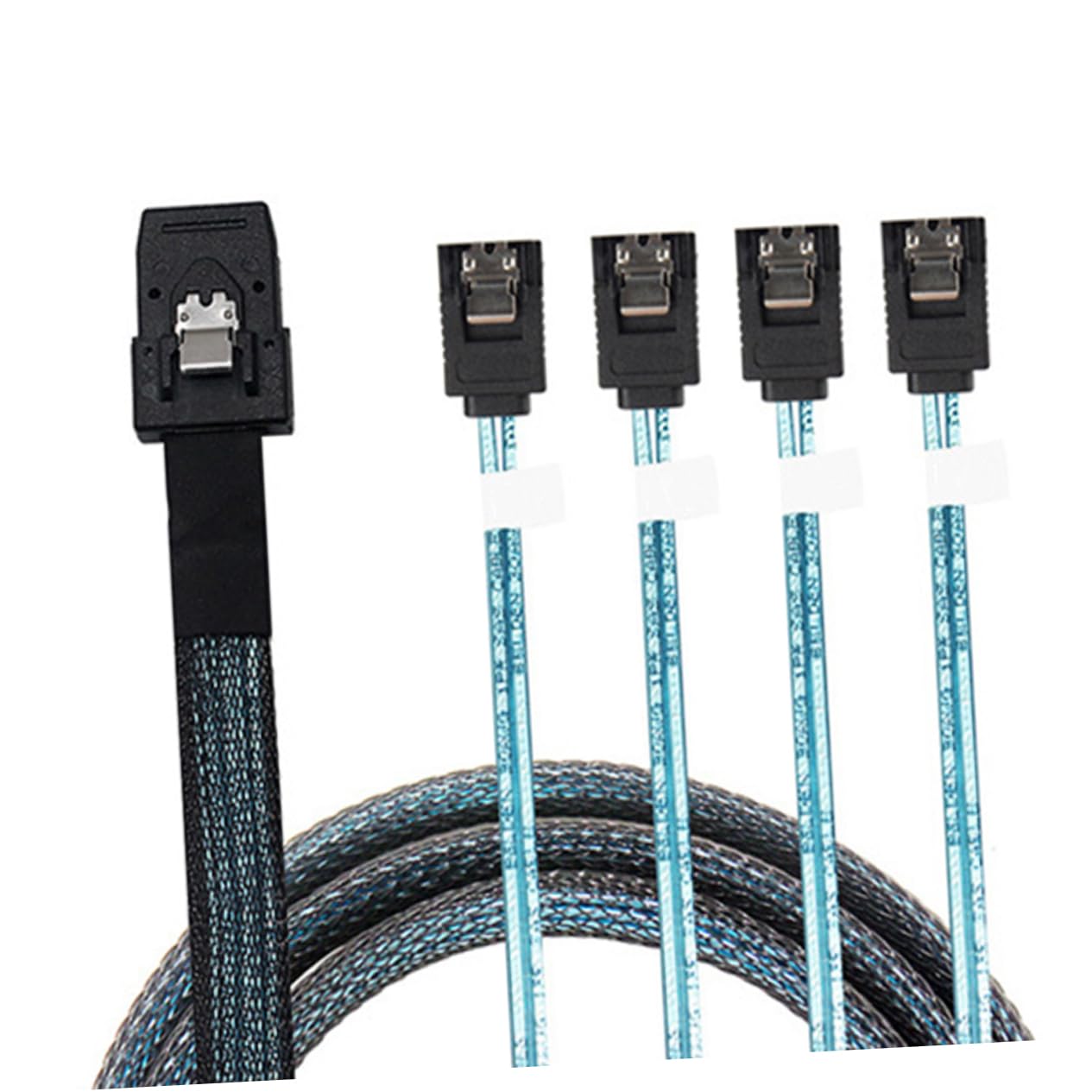 Artibetter Câble Mini Sff-8087 vers 4 Ports Serial Ata 0,5 M en Cuivre Noir