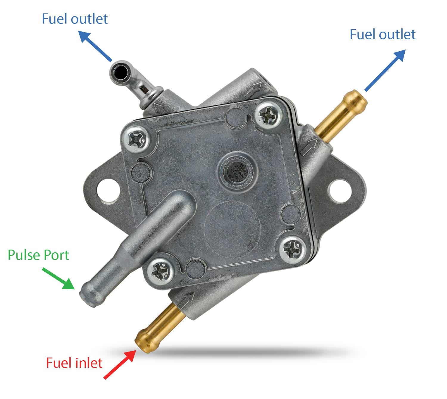 ＰＰＰ Mikuni Fuel Pump - Triple Outlet - Round - Flush Mount - DF52-92