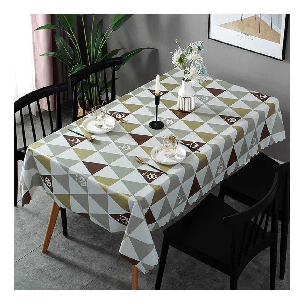 Nappe rectangulaire en PVC TTPP imperméable pour table de restaurant et buffet