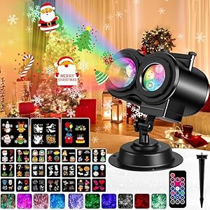 Laliled LED Projektor Weihnachten mit 24 Muster