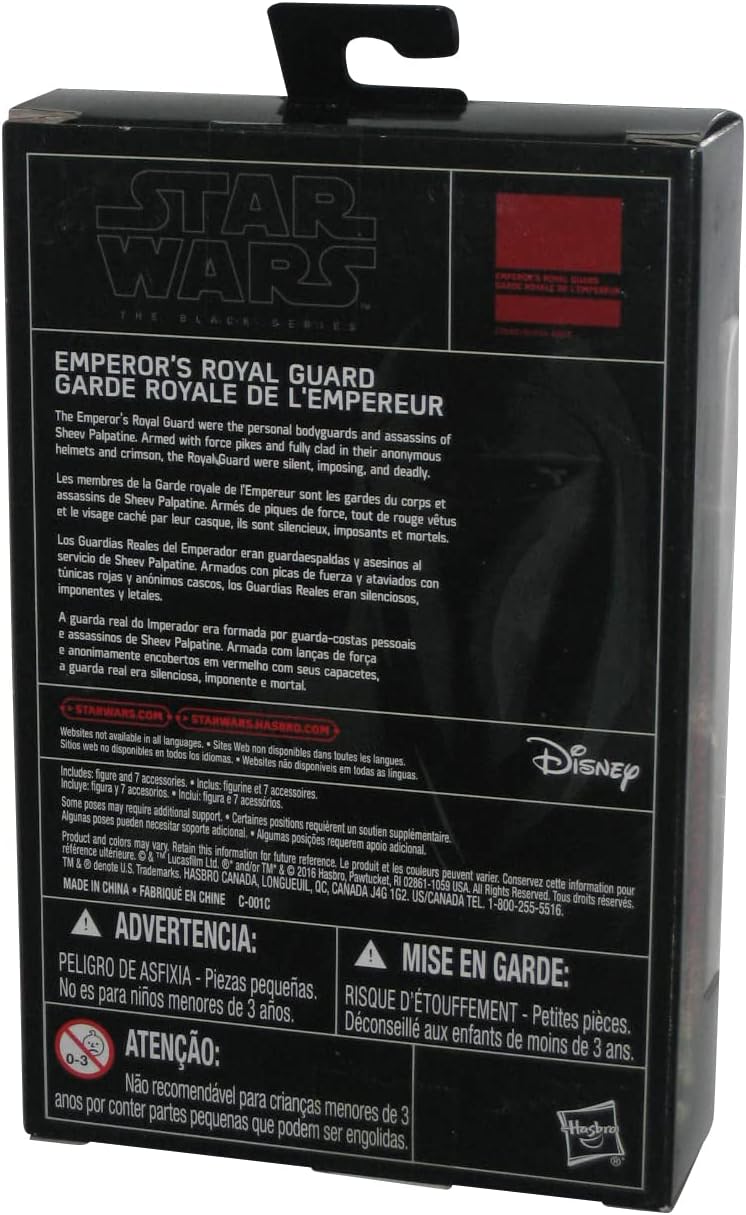 Star Wars 2016 The Black Series Emperors Royal Guard Exclusive Action Figure 3.75 Inches, Red