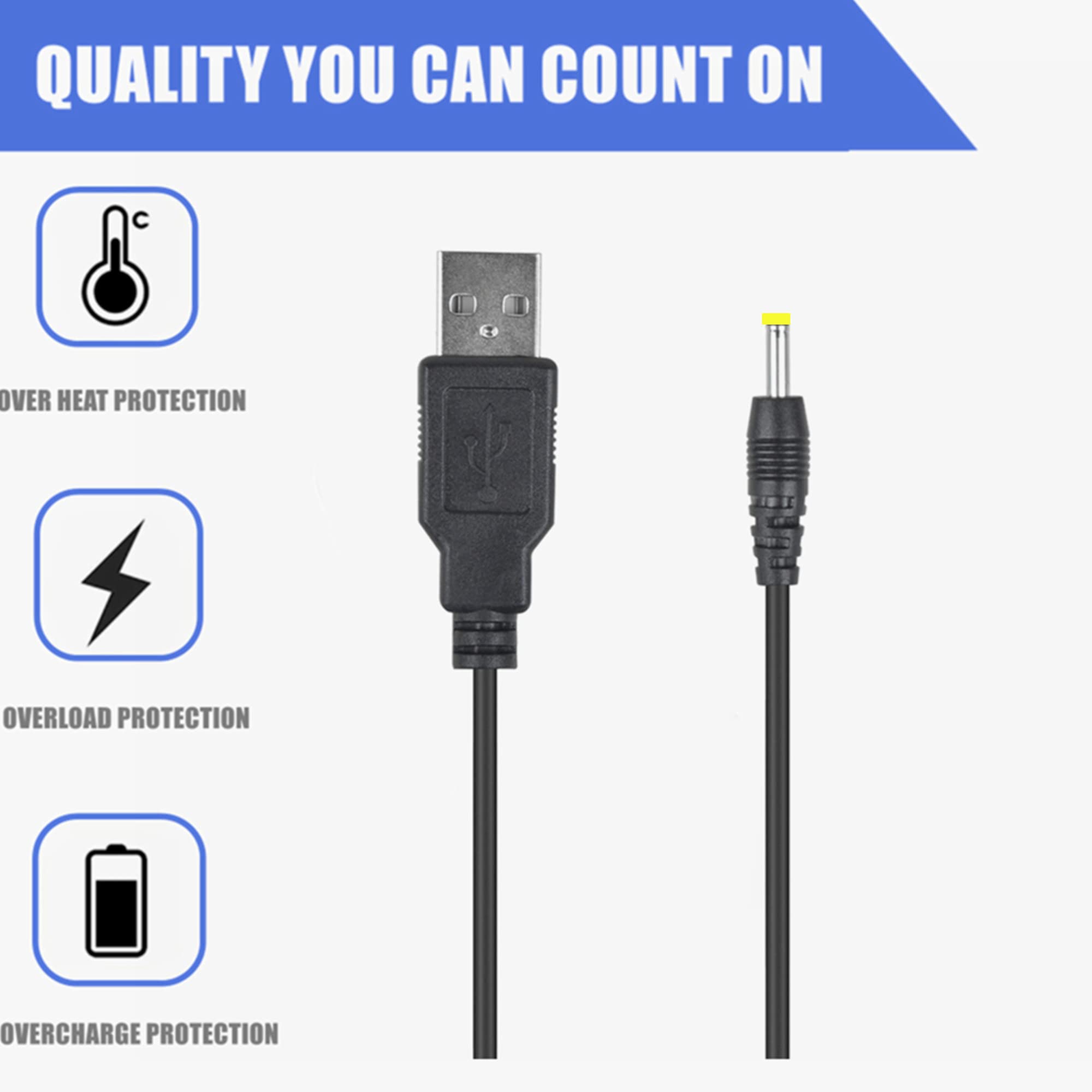 Amazon.com: CJP-Geek USB DC Power Adapter Charger Cable Cord Replacement  for We-Vibe Bloom Massager : Electronics