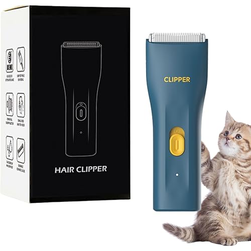 Dog Grooming Kit Clipper for Thick Coat Low Noise Cordless Cat Hair Trimmer Rechargeable Shaver Pet Grooming Tools for Small and Large Animals