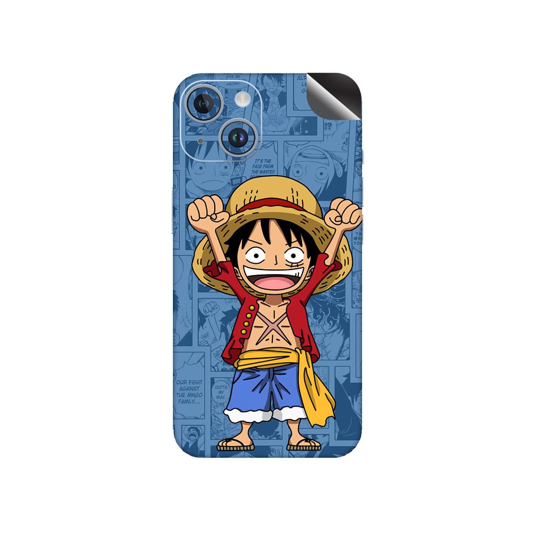 Krafters - Luf Chi Printed Mobile Skin for iPhone 14 (Note - This is not a Mobile Cover its a Skin Sticker with Covering only Back Side)