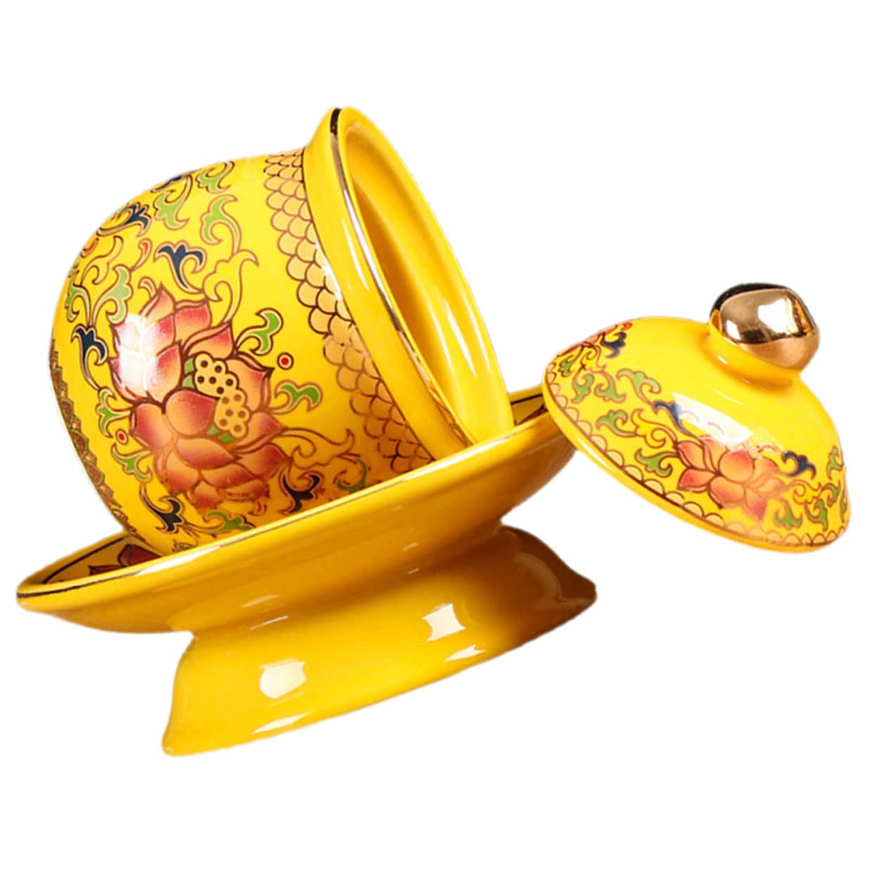 Tasse céramique pour offrande eau et méditation spirituelle à la maison