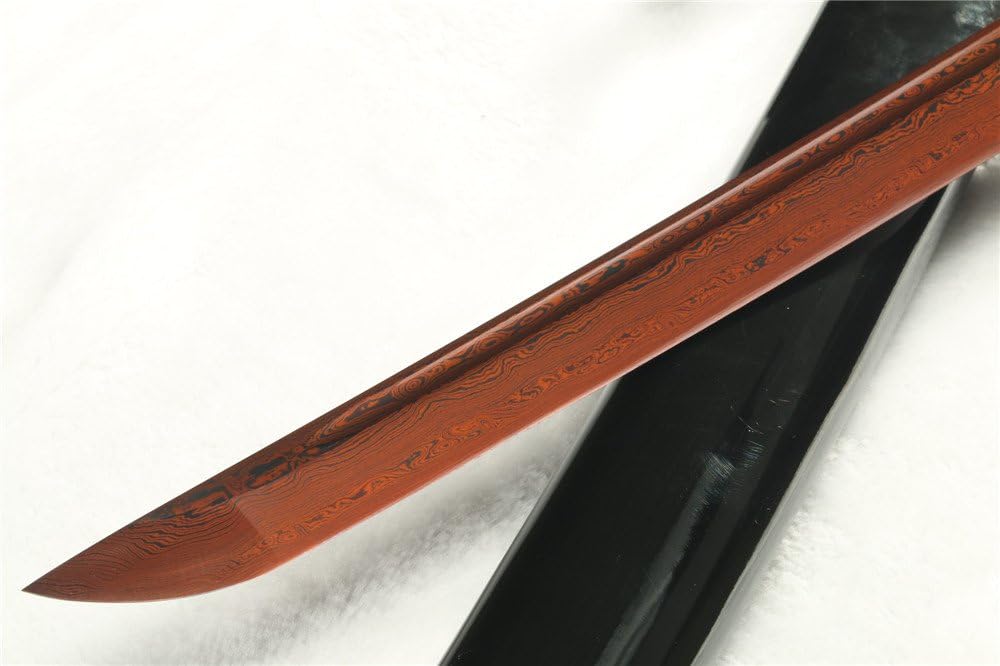 Damascus Folded Steel Japanese Sword Samurai Katana Iron TSUBA Prepared Ito