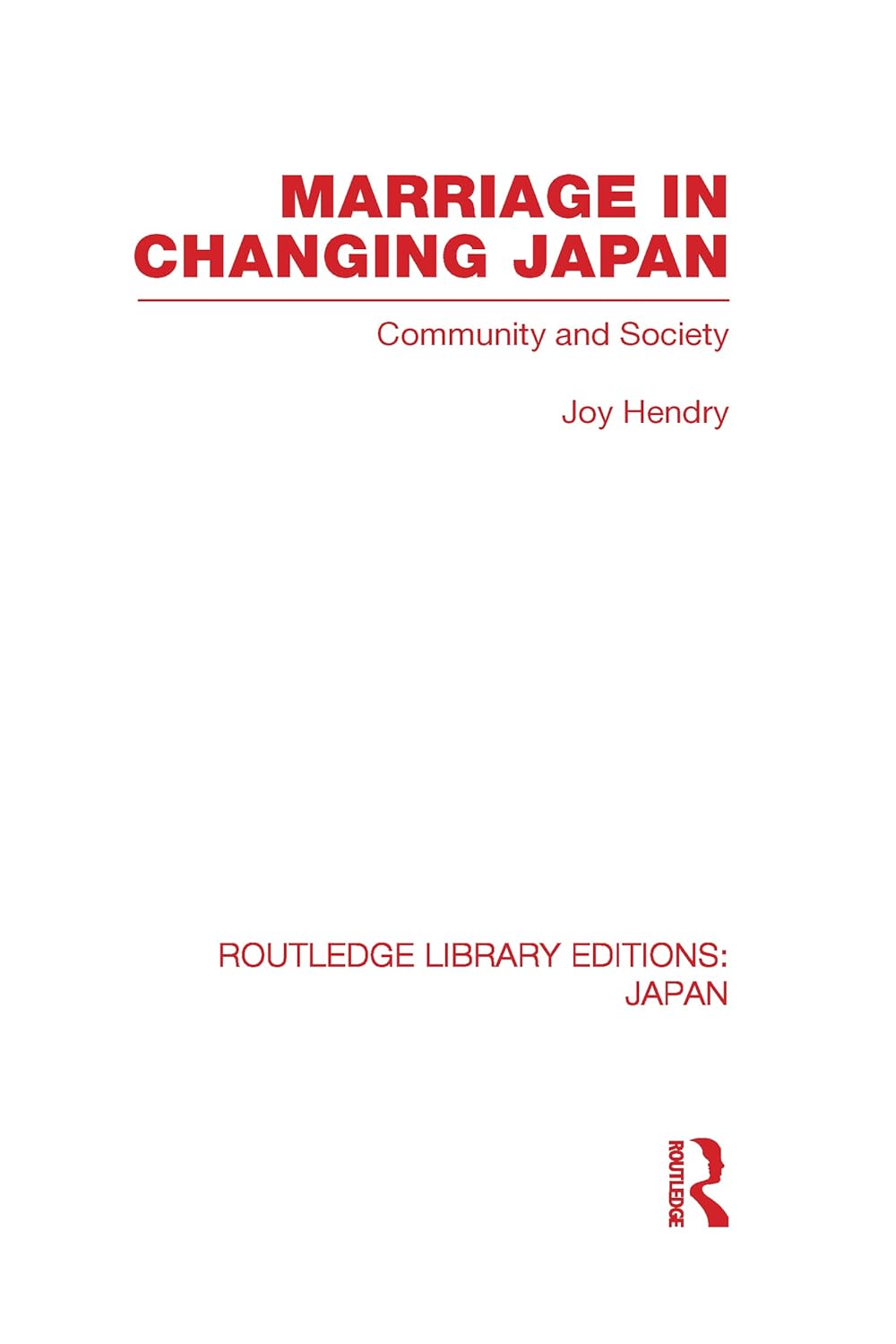 Marriage in Changing Japan