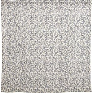 Piper classics doylestown blue floral shower curtain 72 x 72 blue cream flower print country cottage vintage farmhouse bathroom decor bath curtain  urban country home decor