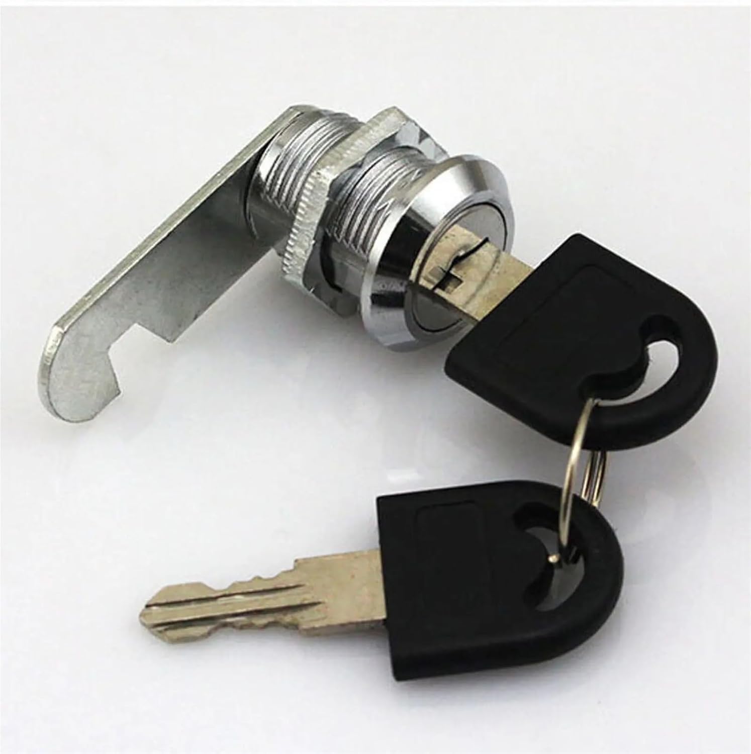 16mm Drawer Cabinet Lock Mail Box Locker Cam Lock Cupboard Door Tongue Lock with 2 Key Hardware Accessories 1Pcs