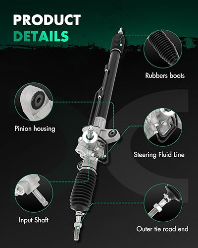 Miniatura 3 de Asamblea completa de cremallera y piñón de dirección asistida 26-2703 Rack 25905 para Acura TL 2004-2008, para Honda para Accord 2004-2007