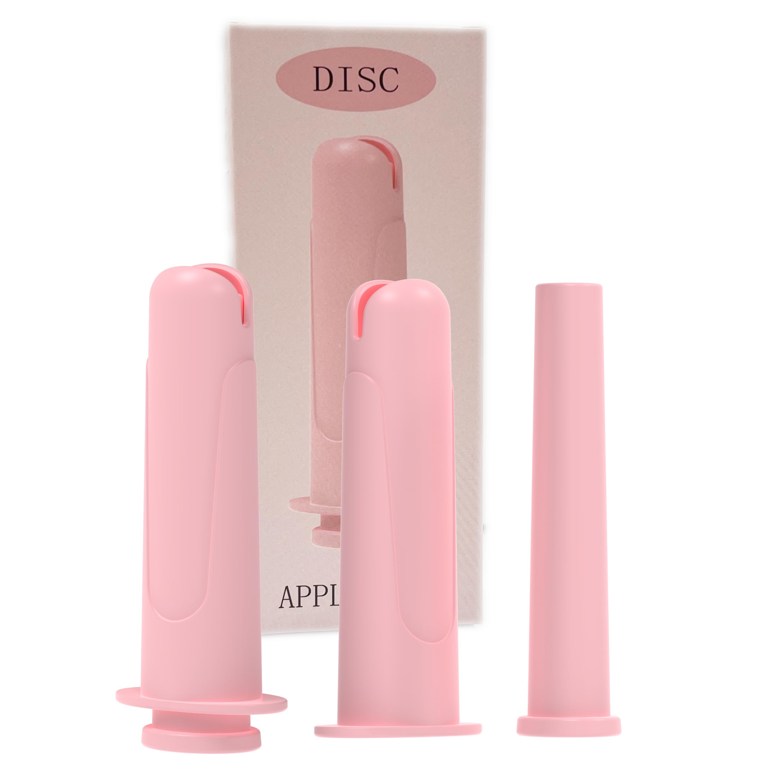 SafeInsert - Aplicador de disco solo para discos menstruales, herramienta de inserción ergonómica, aplicador de disco menstrual reutilizable higiénico para mujeres, aplicación cómoda con mango de
