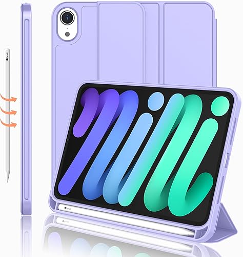 Miniatura 11 de iMieet Funda para iPad mini 7 2024 (A17 Pro), Funda para iPad mini 6 (8.3 pulgadas, modelo 2021), Funda para iPad mini 7ª/6ª generación con soporte
