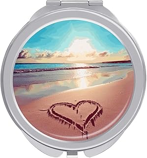 Portable Travel Makeup Mirror, Love Beach Pri...