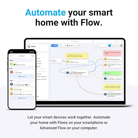 Homey Pro (2026) | Smart Hub for Home Automation Features Z-Wave Plus, Zigbee, Wi-Fi, BLE, Infrared, Matter & Thread. Compatible with Siri, Alexa & Google Home.