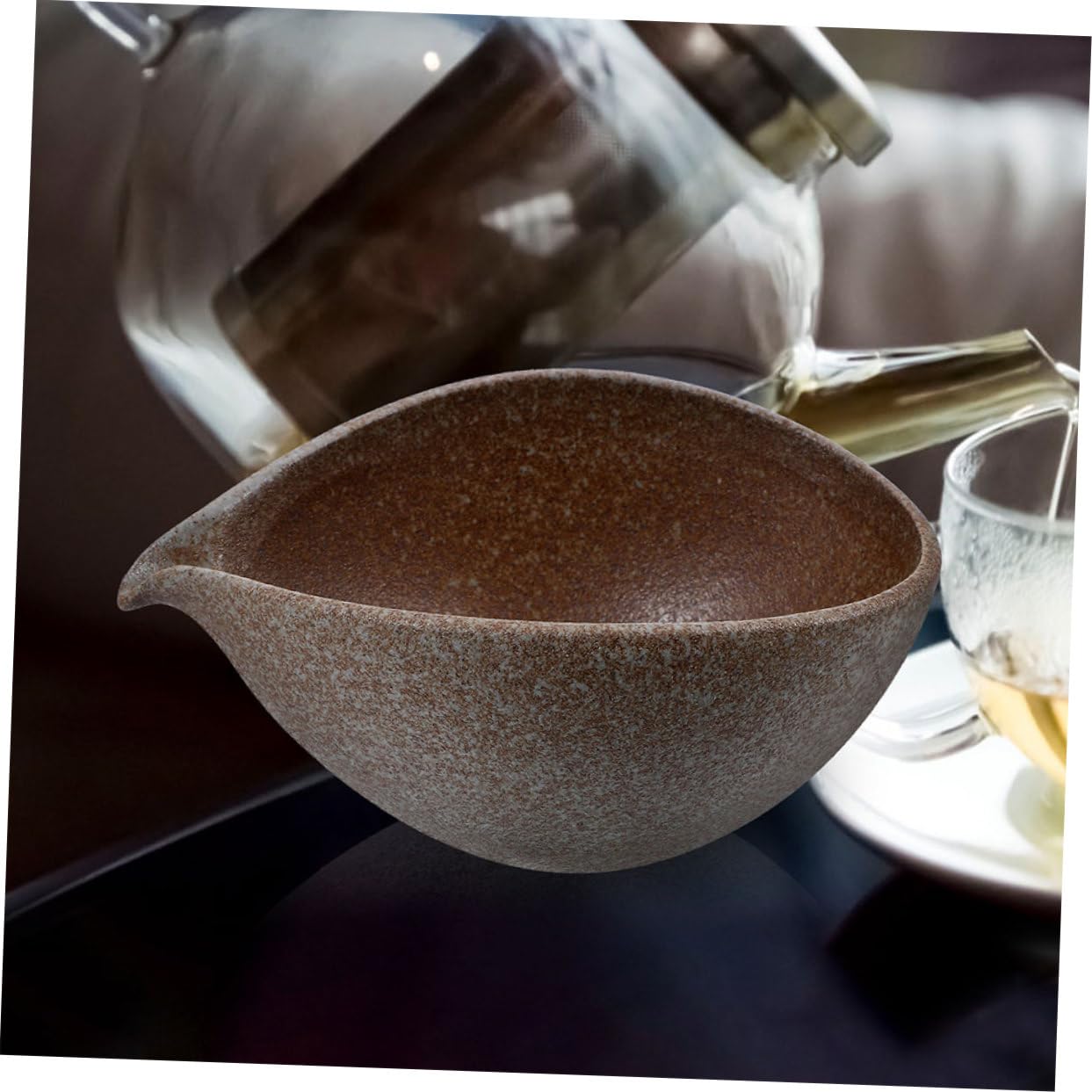 Hemobllo 2pezzi Tazze tè Giapponesi con Beccuccio Ad Gongfu Tea Set per Infusione tè Design e