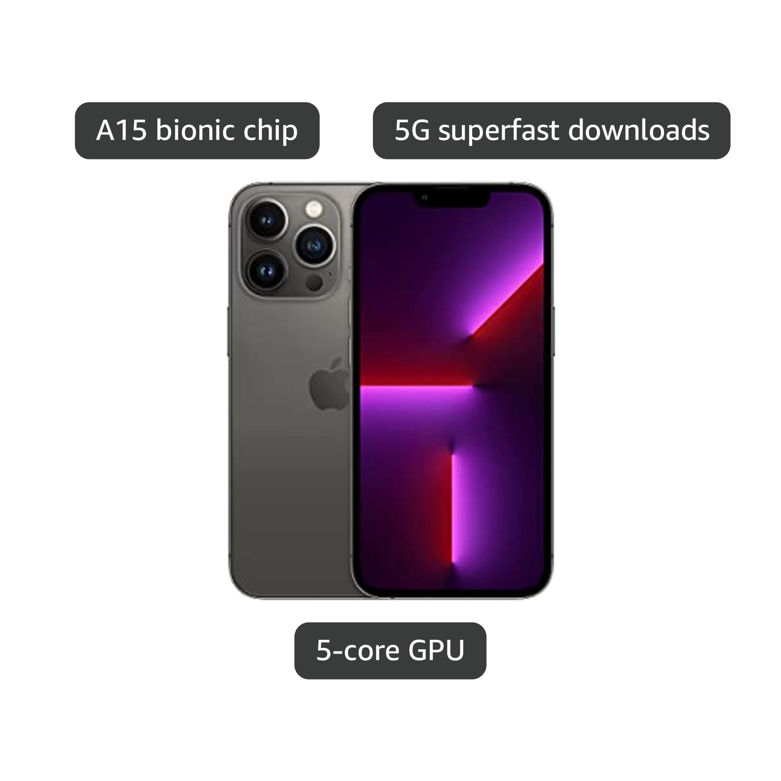 Amazon.com: Apple iPhone 13 Pro, 128GB, Graphite - T-Mobile