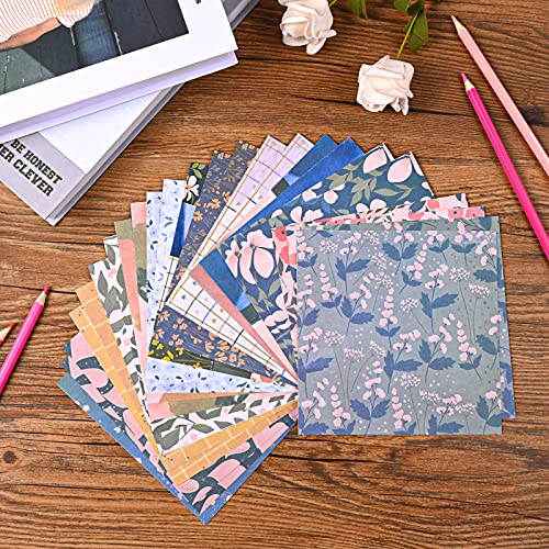 Yarumi Single-Sided Scrapbook Paper, 6"×6" Scrapbooking Papers Cardstock Patterned Paper Pack, 160Gsm Multi-Colored Scrapbook Arts Crafts Project Paper Pad, Lignin-Free & Acid-Free - 24 Sheets #TOP7