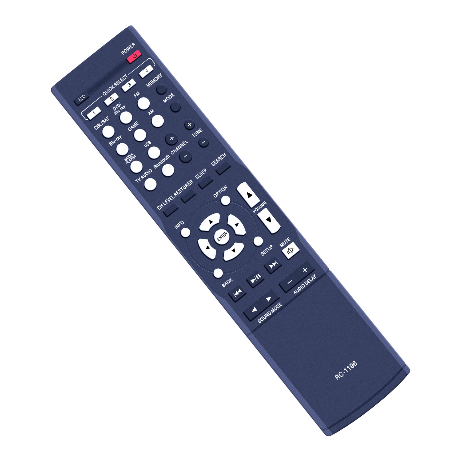 ZWP RC-1196 Replacement Remote Control for Denon AV Receiver AVR-S500BT AVR-X520BT AVR-X510BT AVR-S510BT