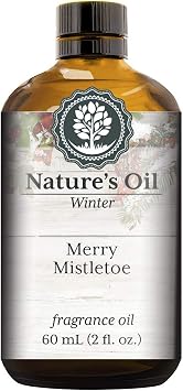 Merry Mistletoe Fragrance Oil 60ml for Diffusers, Soap Making, Candles, Lotion, Home Scents, Linen Spray, Bath Bombs, Slime