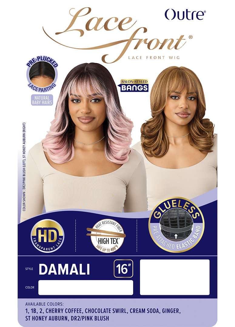 Outre Lace Front Wig - Damali (CHERRY COFFEE)