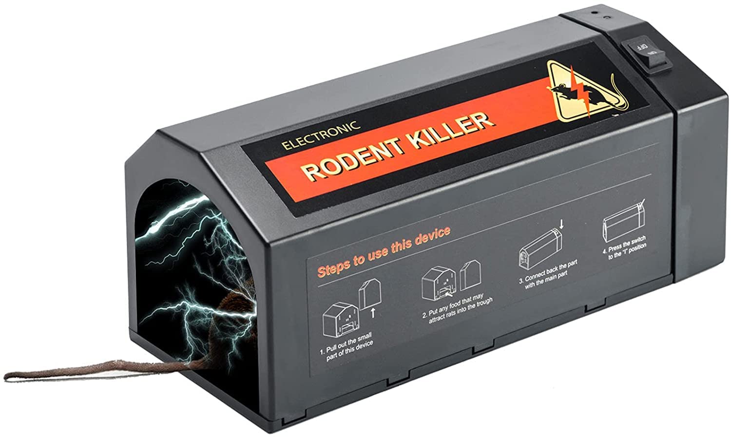 XIAXIA Electronic Rat Trap, Improved Rodent Rat Zapper, USB Charger Smart Mouse Killer, Indoor Mouse trap with Anti-Escape Door, Effective and Human Mouse trap Killer