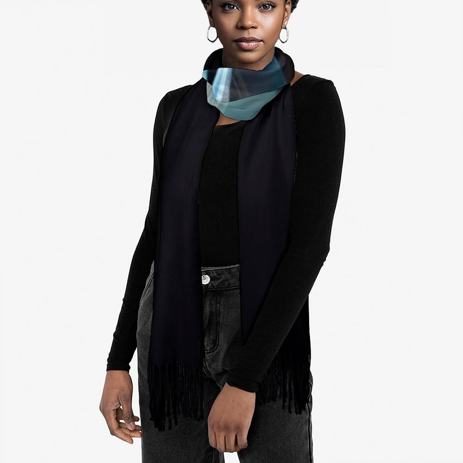 Darts Arrows Scarf for Women Lightweight, Men's Scarves Classic Winter Fashion Tassel Scarf Shawl Wrap, Cashmere Scarves for Daily Wear