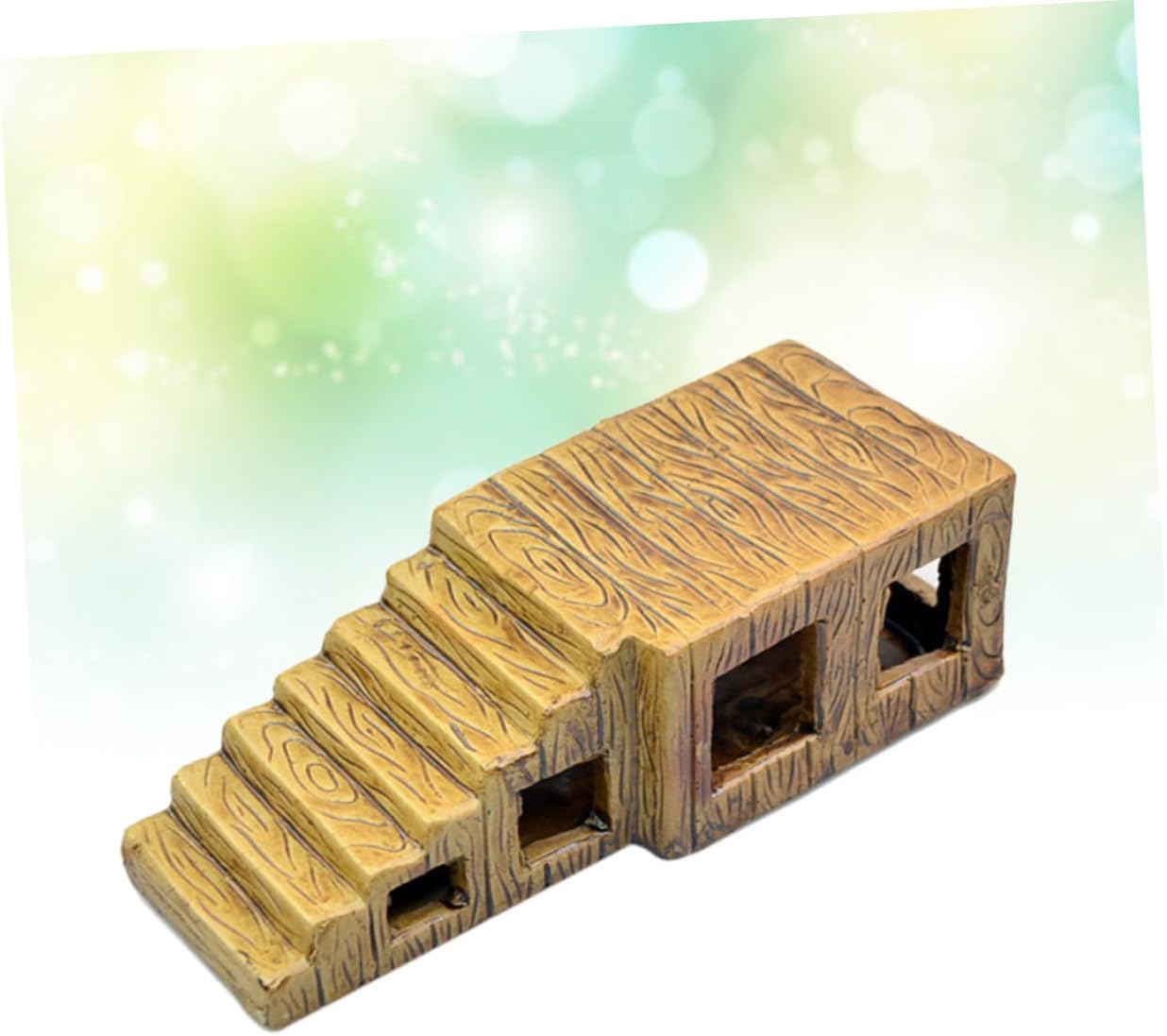 BESPORTBLE Ceramic Turtle Basking Platform Turtle Climbing Stand for Aquariums and Ladder to Easy to Clean and Maintain