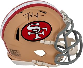 Frank Gore Signed 49ers Throwback Riddell Speed Mini Helmet